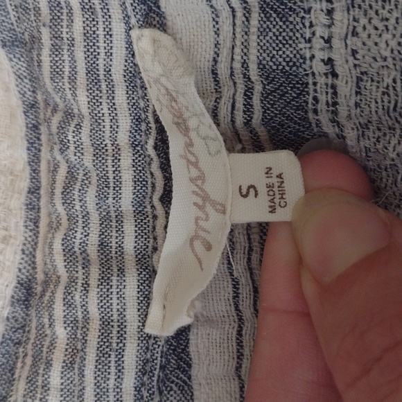 Mystree small boho blue and white top - Picture 3 of 3